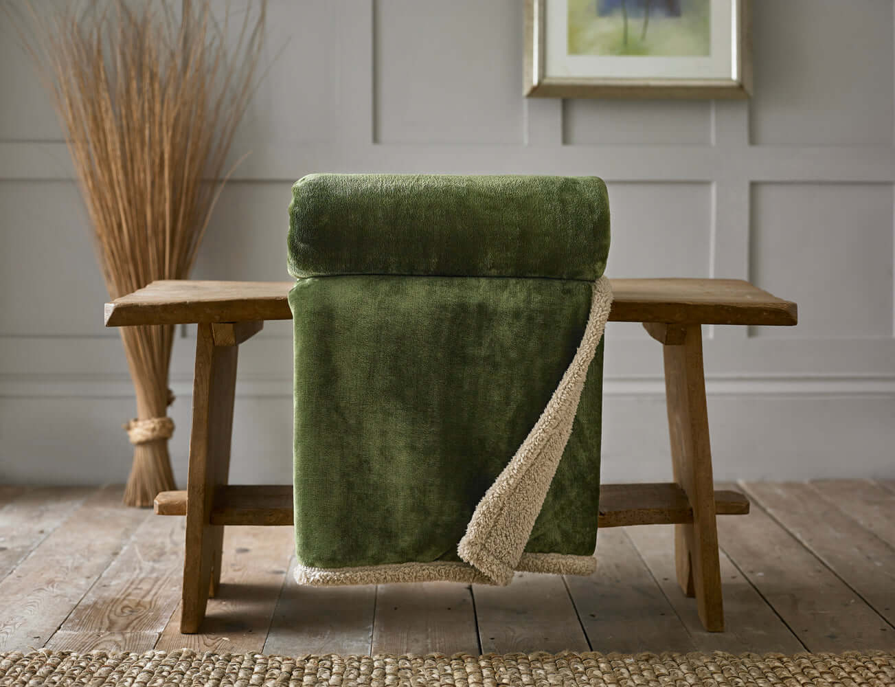 Blackbrook Reversible Sherpa Throw