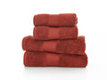 Bliss Pima Cotton Towels in Paprika, on white