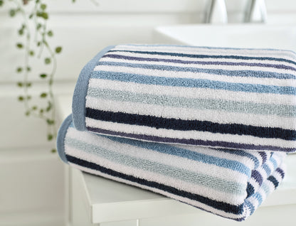 Bliss Linear Stripe - Blue Close-Up