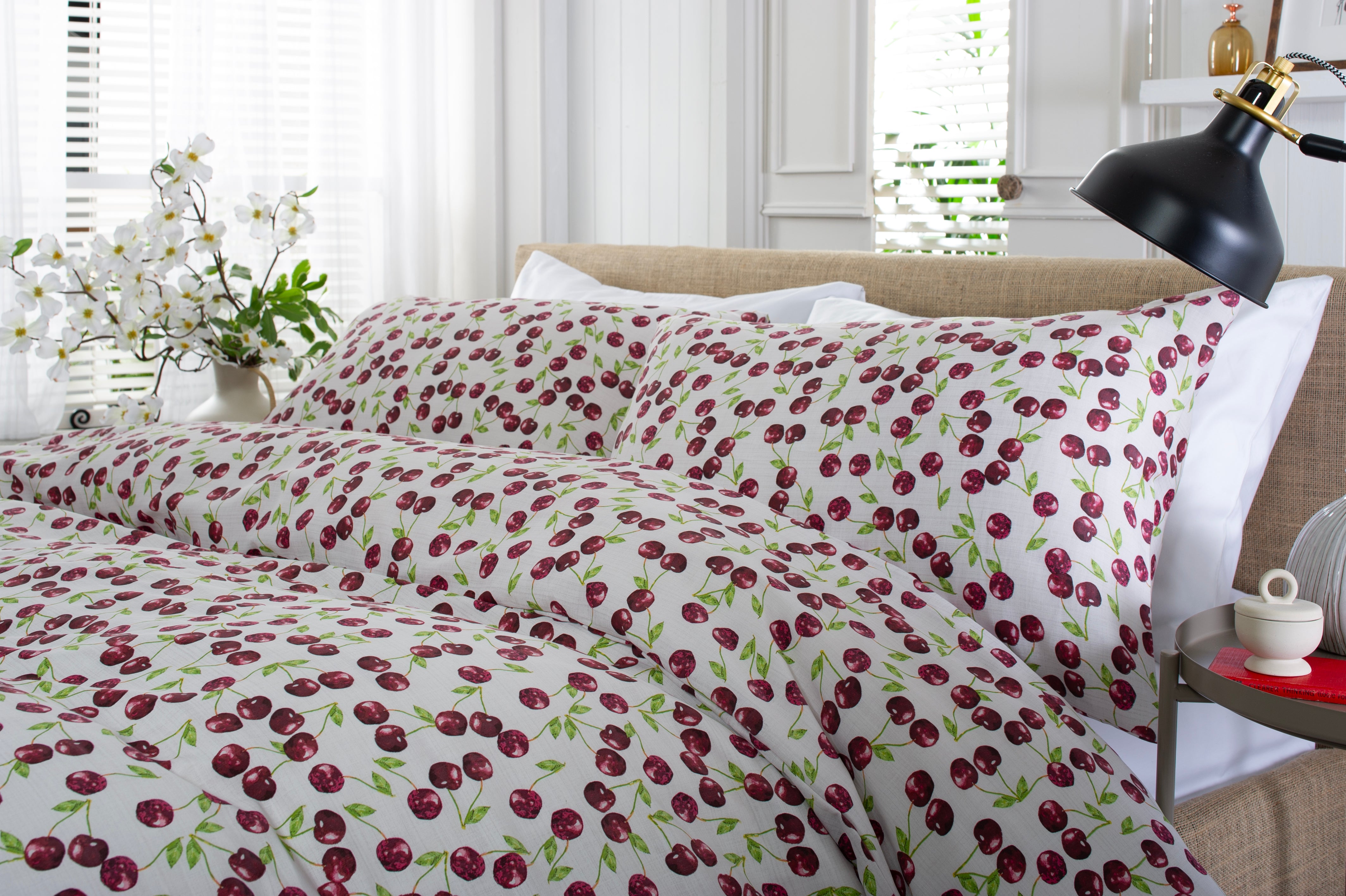 Cherry Baby 200 Count Cotton Rich Bedlinen Duvet Set