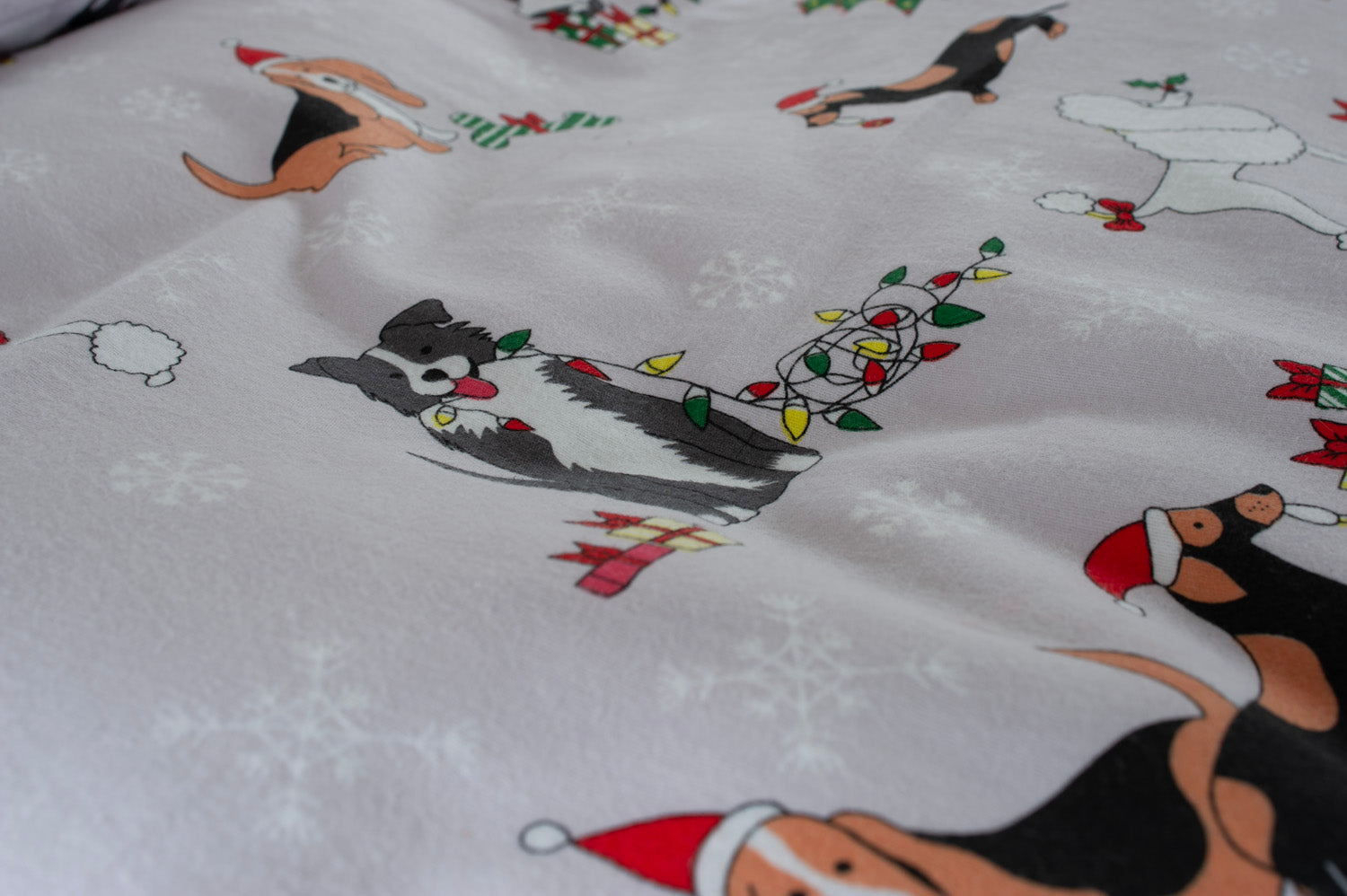 Christmas dog duvet clearance cover