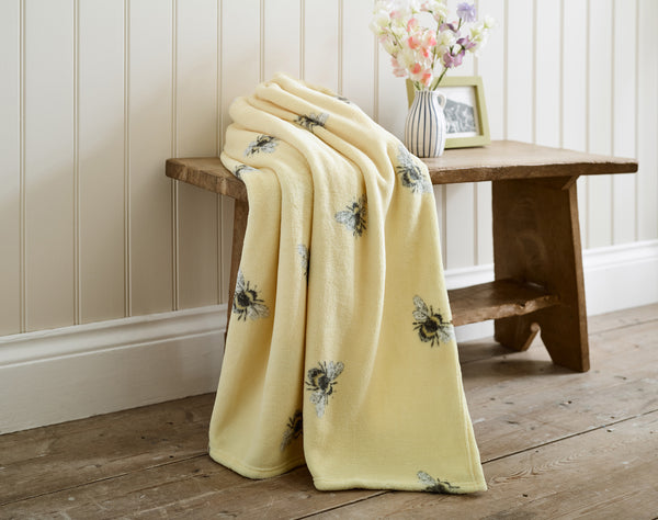DY Cozy Comforts Honey Bee Throw