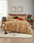 Autumn Leaves Rust Cotton Rich Duvet Cover Set
