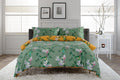 Bird Garden Cotton Rich Duvet Cover Set Sage & Gold