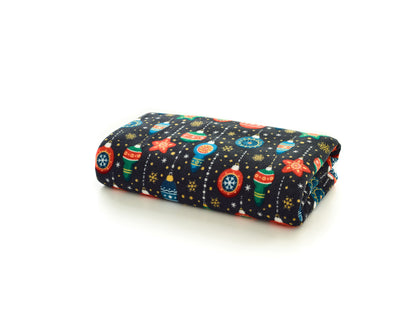 Christmas Baubles Super Soft Fleece Throw