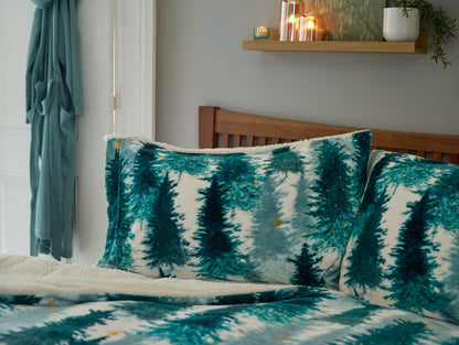 Christmas Tree Sherpa Duvet Set
