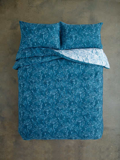 Cows Parsley Reversible Easy Care Duvet Set