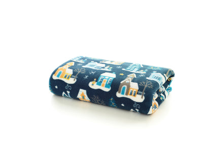 Festive Village Super Soft Fleece Throw