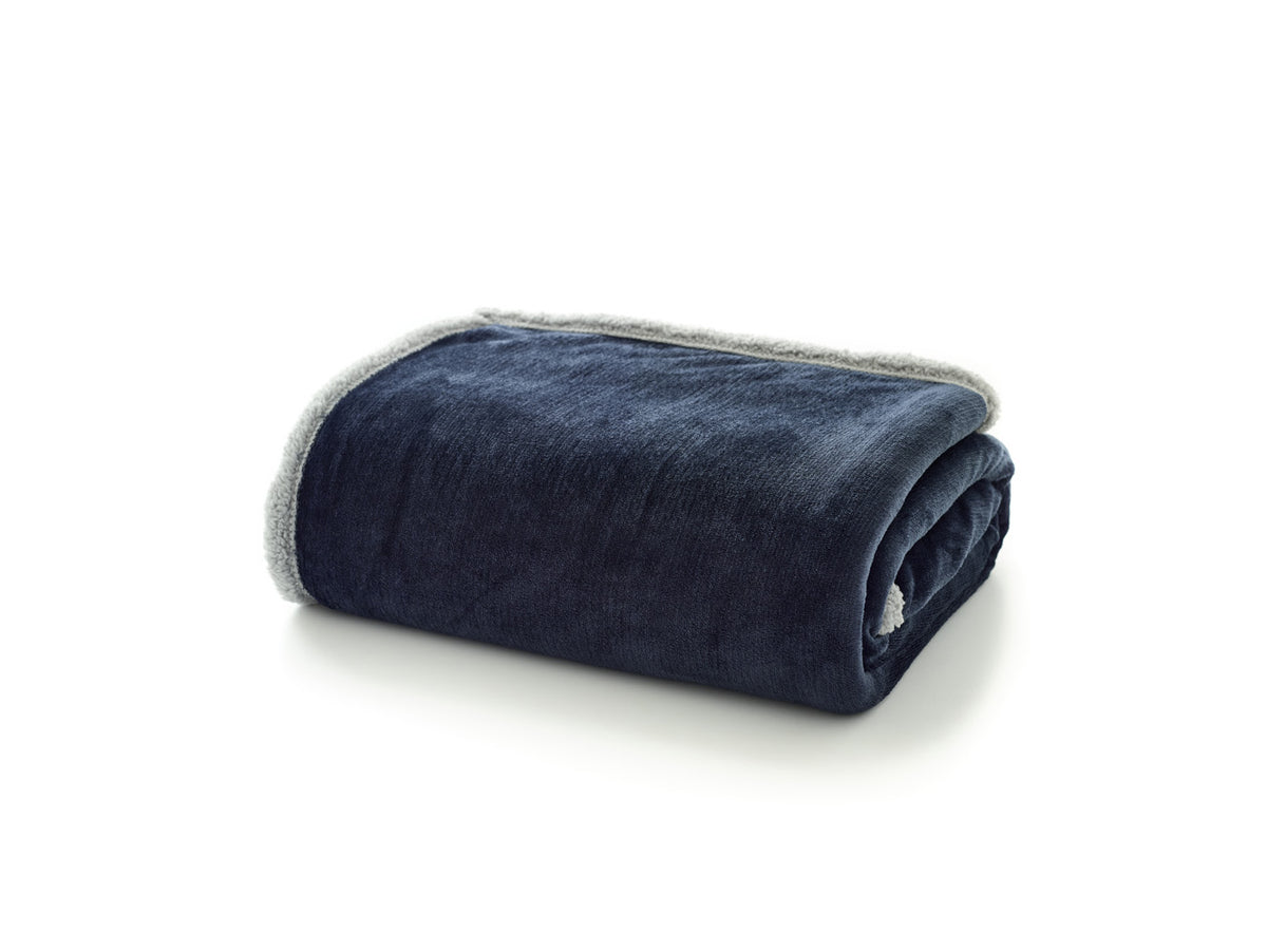 Hazelwood Sherpa Fleece Throw 1300x170cm