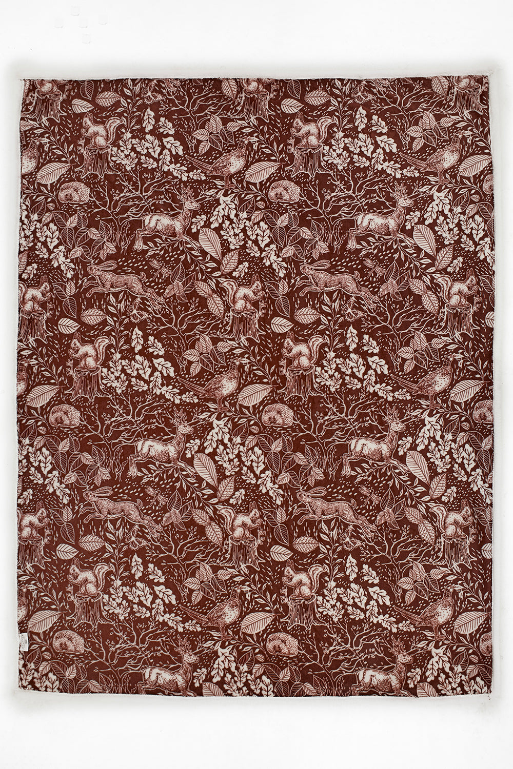 Hidden Forest Printed Sherpa Fleece Throw