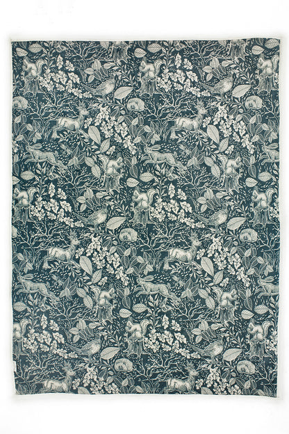 Hidden Forest Printed Sherpa Fleece Throw