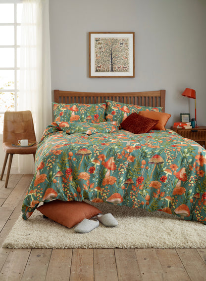Mushroom Sage Easy Care Duvet Set