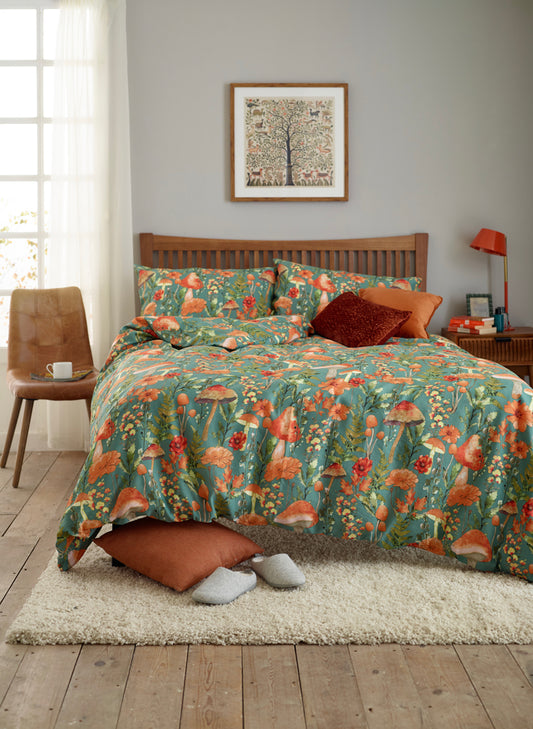 Mushroom Sage Easy Care Duvet Set