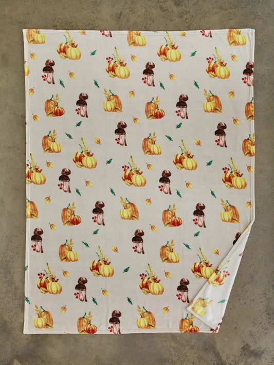 Pumpkin Party Super Soft Fleece Throw