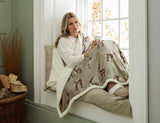 Sterling Stag Heated Sherpa Throw – 140x180cm