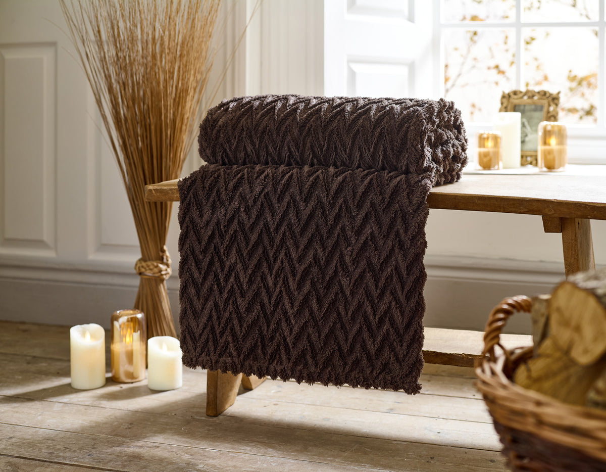 Tadcaster Sherpa Fleece Throw 140x180cm