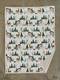 Winter Deers Sherpa Fleece Throw – 140 x 180cm