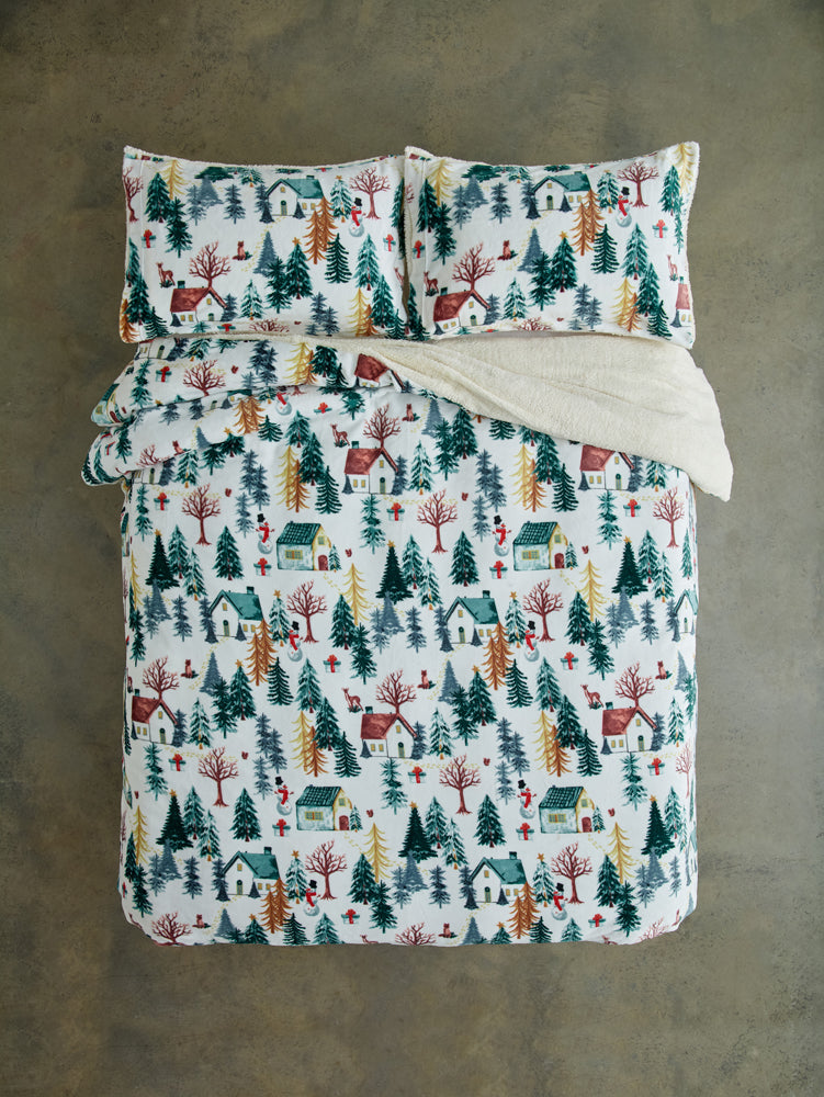 Winter Walk Sherpa Duvet Set