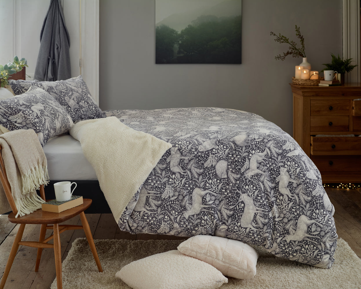 Woodland Folk Sherpa Duvet Set