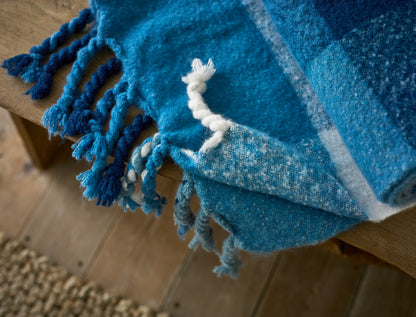 York Checked Yarn Dyed Jacquard Throw