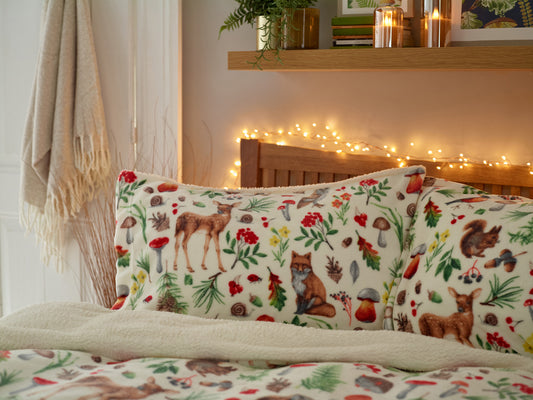 Autumn Animals Sherpa Duvet Set