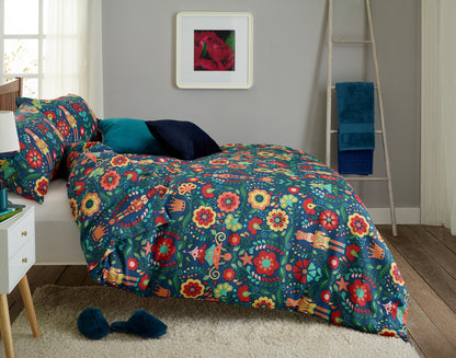 Folkloric Nutcracker Easy Care Duvet Set
