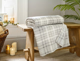 Snuggle Touch Microfibre Checked Throw
