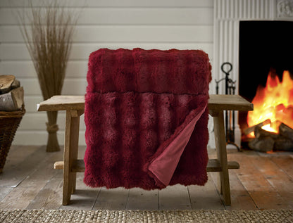 Fernley Textured  Luxury Faux Fur Throw 200x150cm