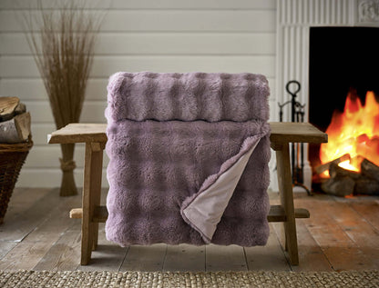 Fernley Textured  Luxury Faux Fur Throw 200x150cm