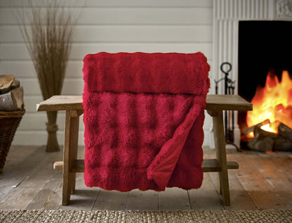 Fernley Textured  Luxury Faux Fur Throw 200x150cm
