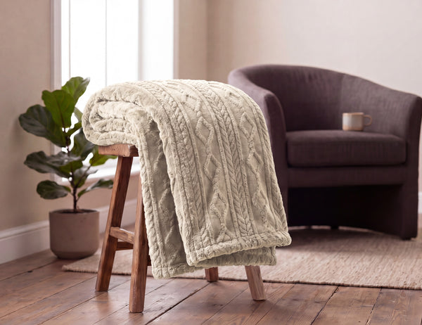 Helsingborg Teddy Fleece Throw