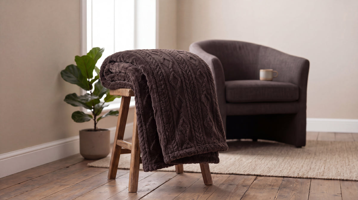 Helsingborg Teddy Fleece Throw