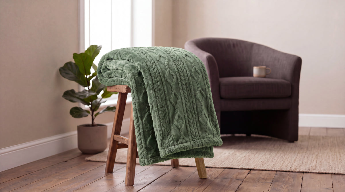Helsingborg Teddy Fleece Throw