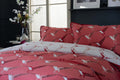 Hummingbird Cotton Reversible Duvet Set with Fabric Bag