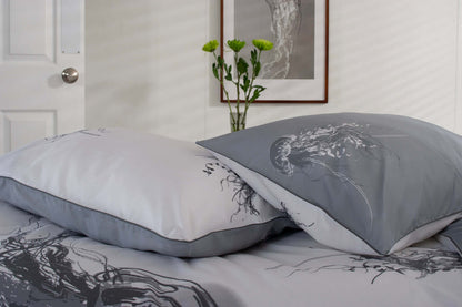 Jellyfish Cotton Percale Duvet Set