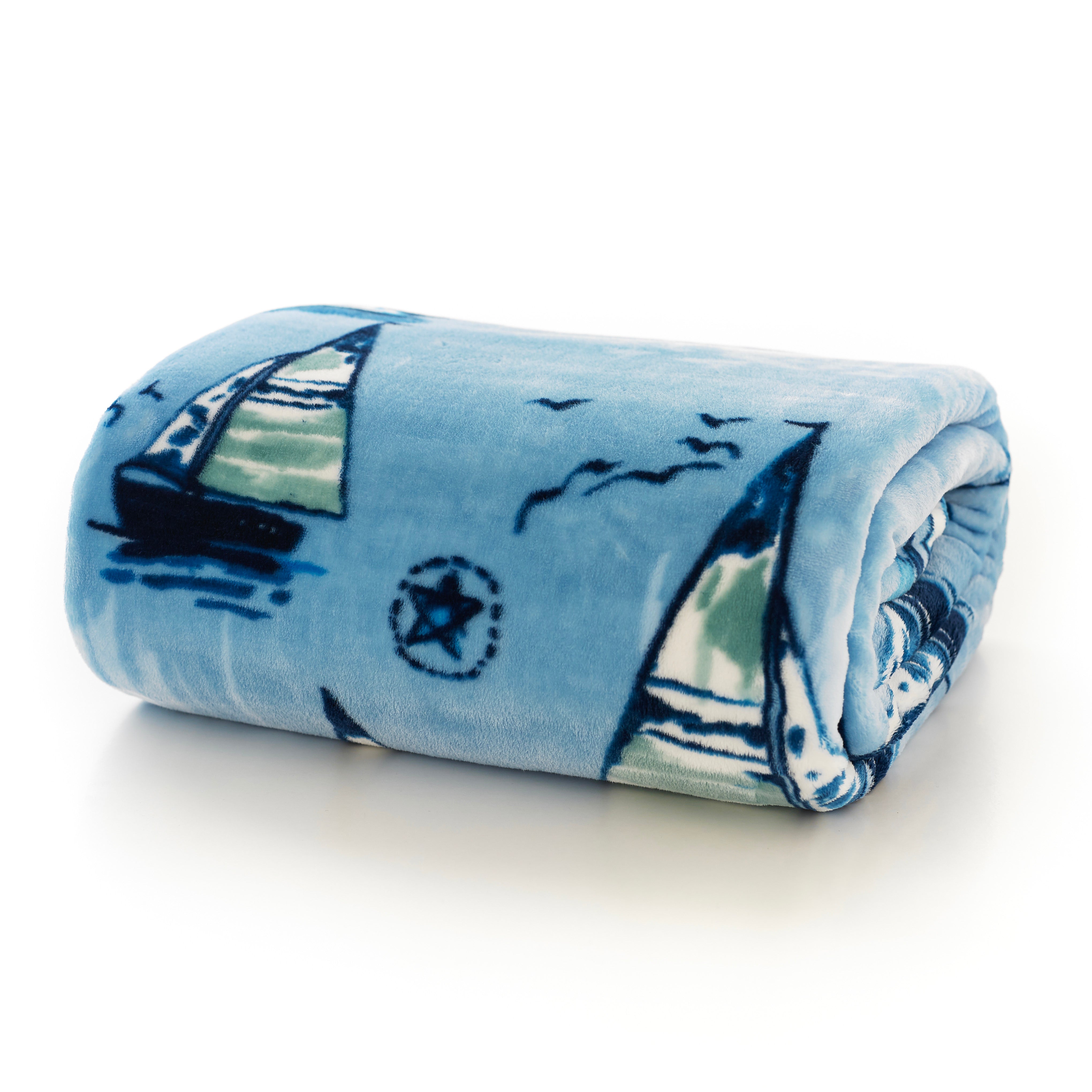 SuperSoft Printed Fleece Throw Channel