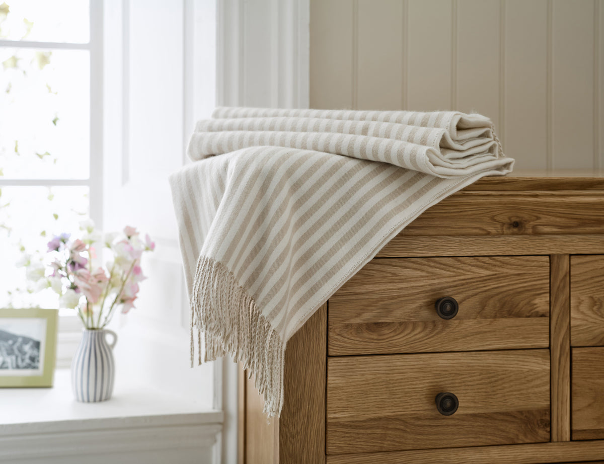 Salcombe Stripe Throw | Lobster Creek
