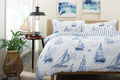 Solent Reversible Duvet Set with Fabric Bag