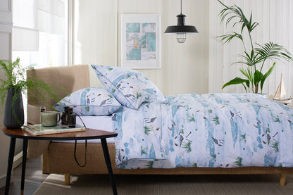 Waders Cotton Duvet Set with Fabric Bag