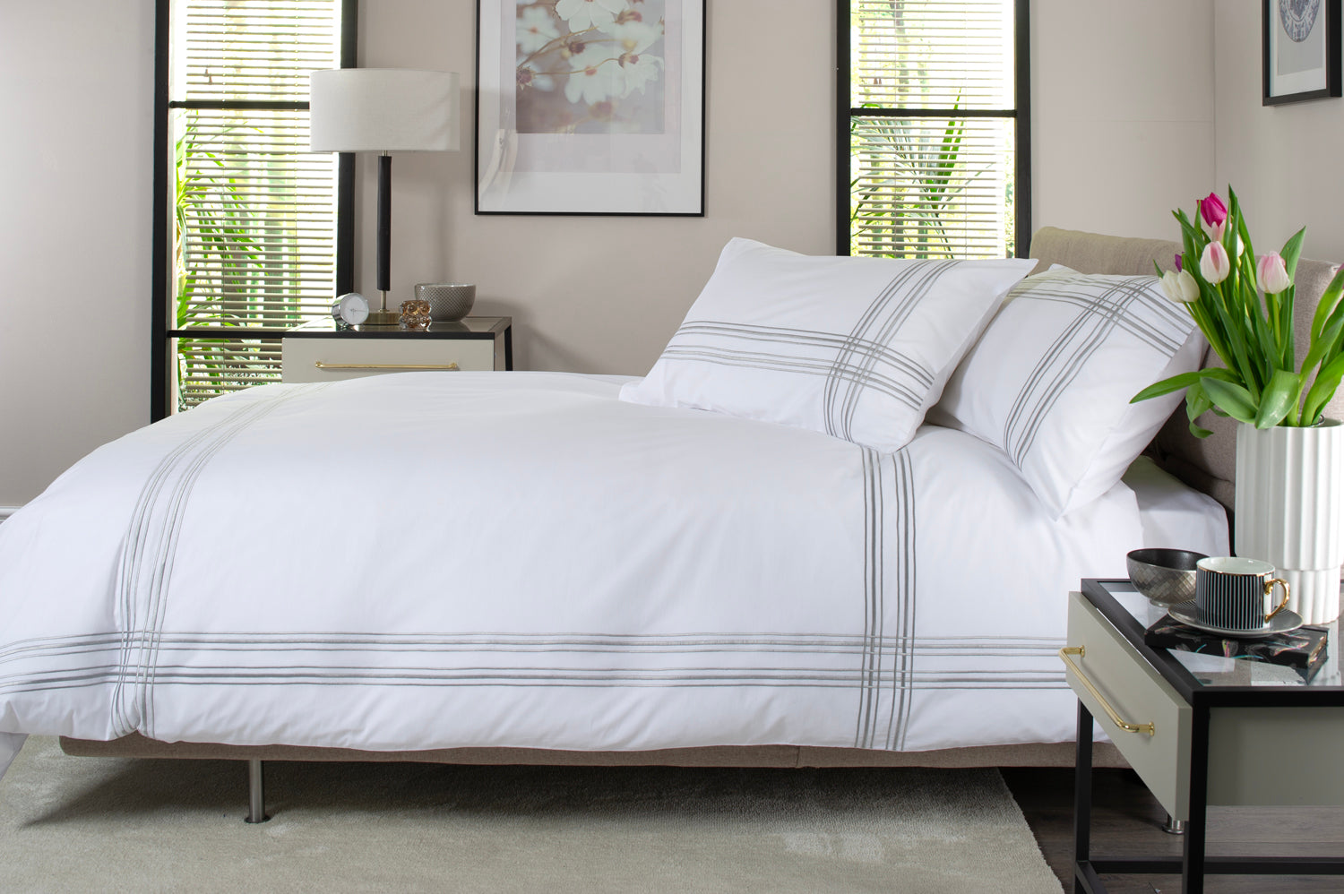 TLC Lines Percale Cotton Duvet Bedlinen