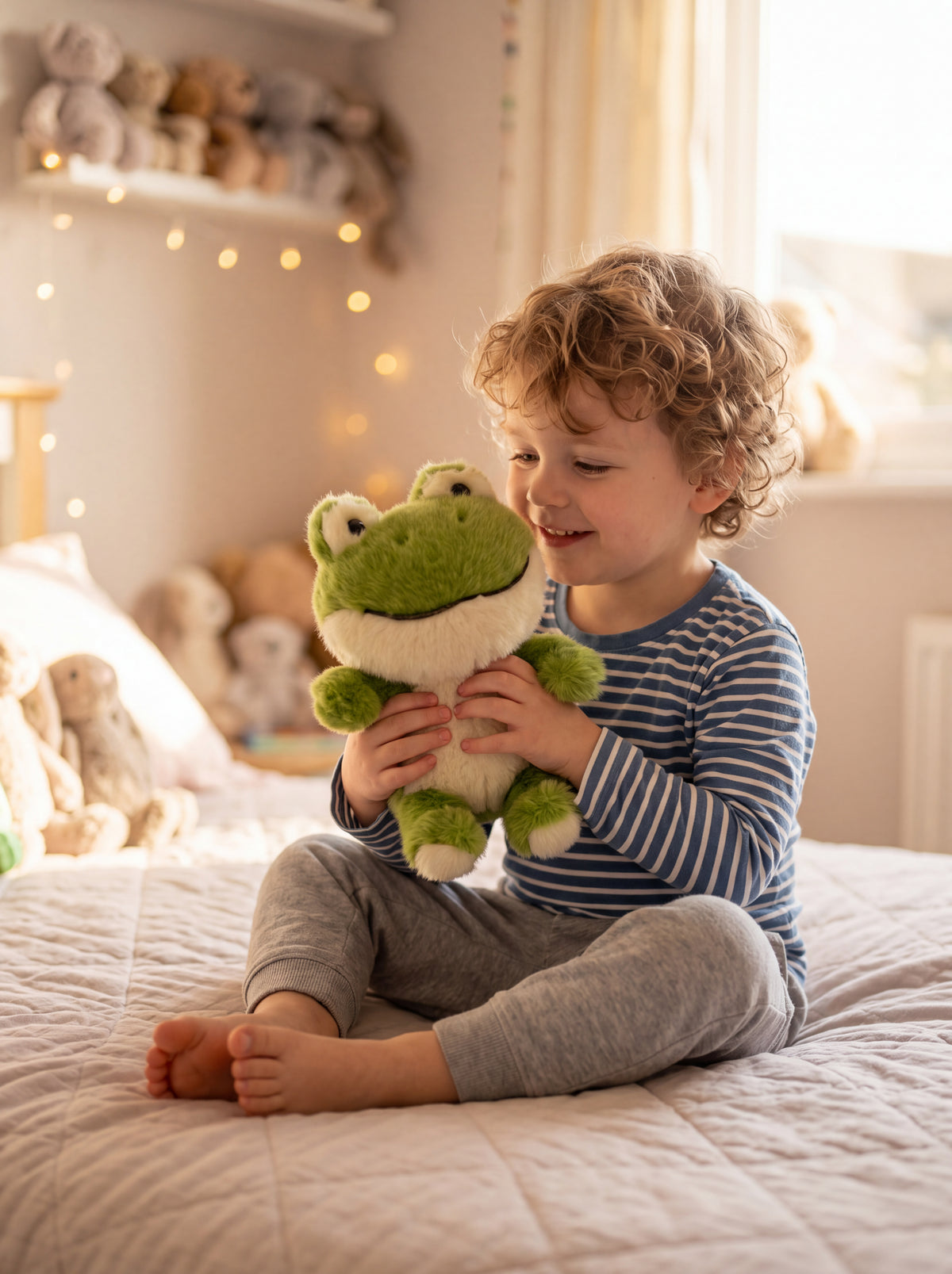 Cozytime Little Big Heads Heatable – Frog