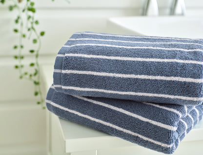 Malmo Stripe - Blue/White Close-Up