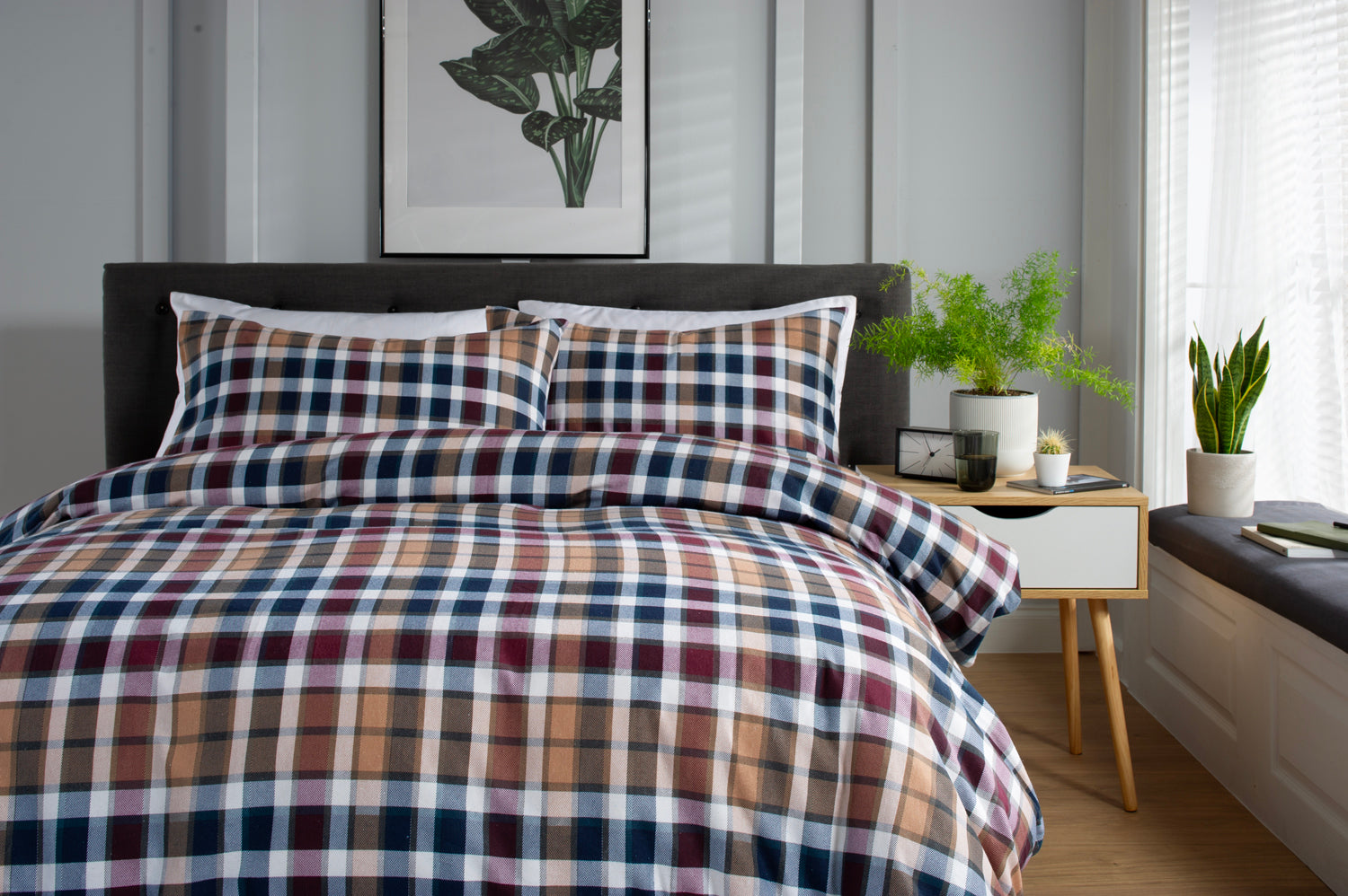 NewBurry Brushed Cotton Bedlinen Duvet Set