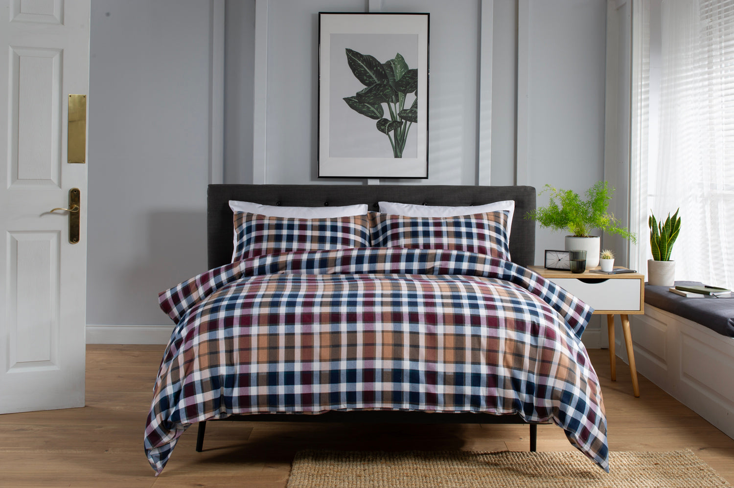 NewBurry Brushed Cotton Bedlinen Duvet Set