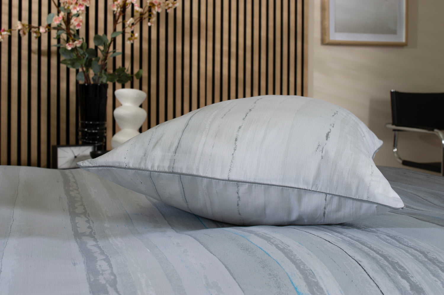 Onyx Printed Percale 100% Cotton Bedding Duvet Set