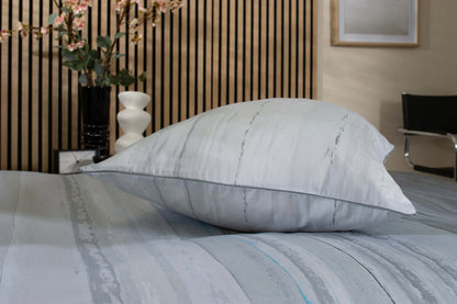 Onyx Percale Stripe Duvet Set