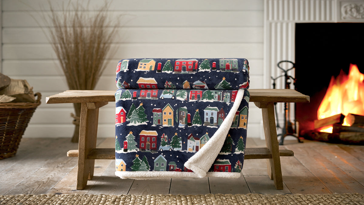 Oslo Houses Throw