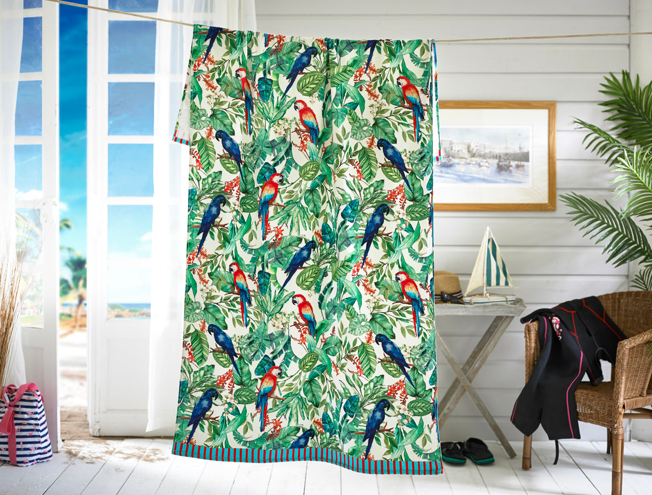 Pandemonium Printed Velour 90x180cm Cotton Beach Towel