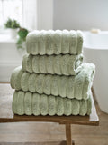 Ribbleton Zerotwist Cotton Towels in Sage