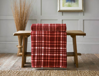 Snuggle Touch Microfibre Tartan Throw